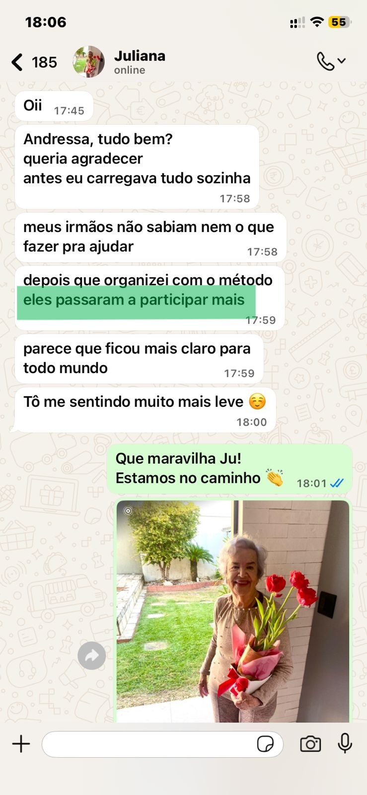 Depoimento Juliana